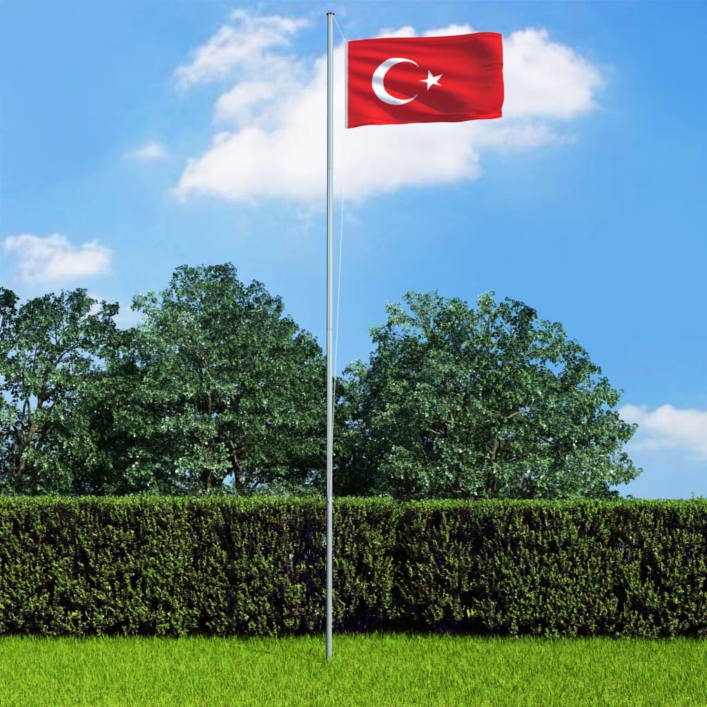 Tyrkisk flagg 90x150 cm