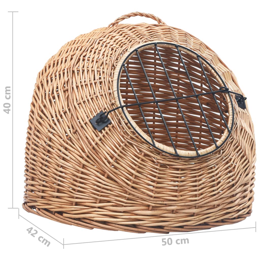 Kurvhule for katter 50x42x40 cm naturlig selje