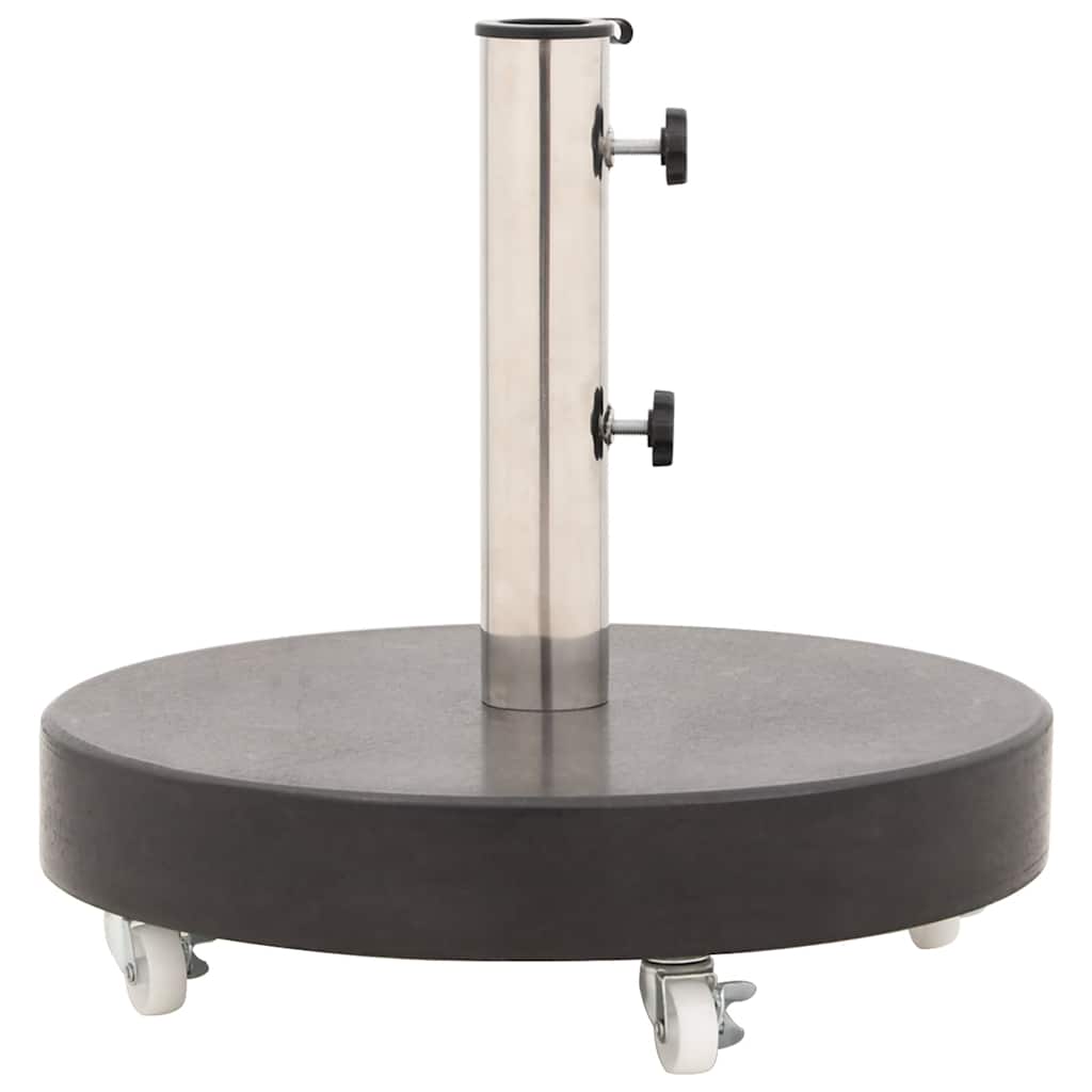 Parasollfot granitt rund 30 kg svart