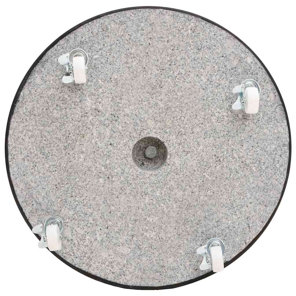 Parasollfot granitt rund 30 kg svart
