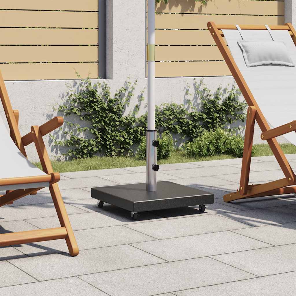 Parasollfot granitt 30 kg kvadratisk svart vidaXL