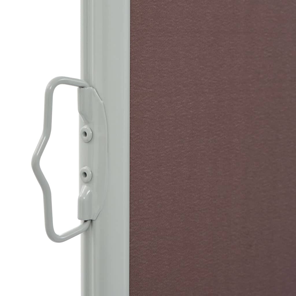 Uttrekkbar sidemarkise 120x300 cm brun