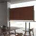 Uttrekkbar sidemarkise 120x300 cm brun