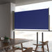 Uttrekkbar sidemarkise 120x300 cm blå