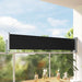 Uttrekkbar sidemarkise 60x300 cm svart vidaXL