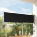 Uttrekkbar sidemarkise 80x300 cm svart vidaXL