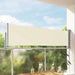 Uttrekkbar sidemarkise 80x300 cm kremhvit vidaXL