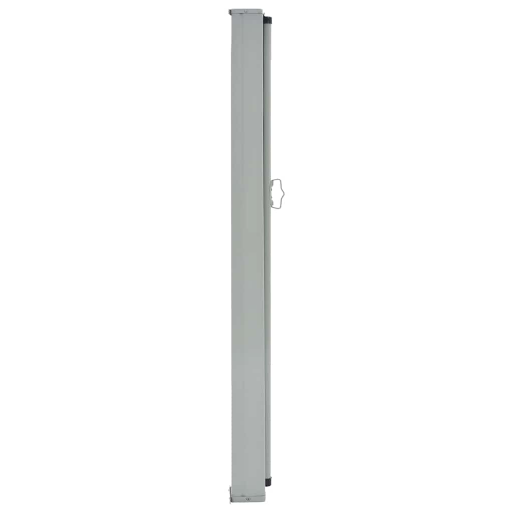 Uttrekkbar sidemarkise 80x300 cm grå