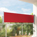 Uttrekkbar sidemarkise 80x300 cm rød