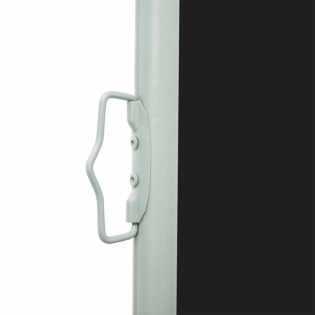 Uttrekkbar sidemarkise 170x300 cm svart