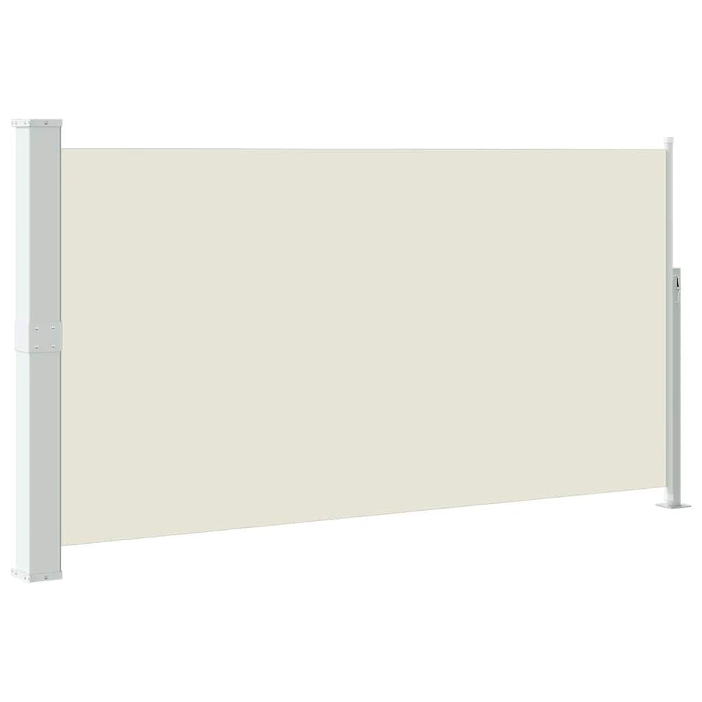 Uttrekkbar sidemarkise 170x300 cm kremhvit