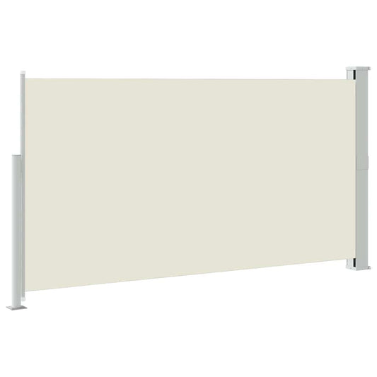 Uttrekkbar sidemarkise 170x300 cm kremhvit