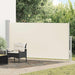 Uttrekkbar sidemarkise 170x300 cm kremhvit