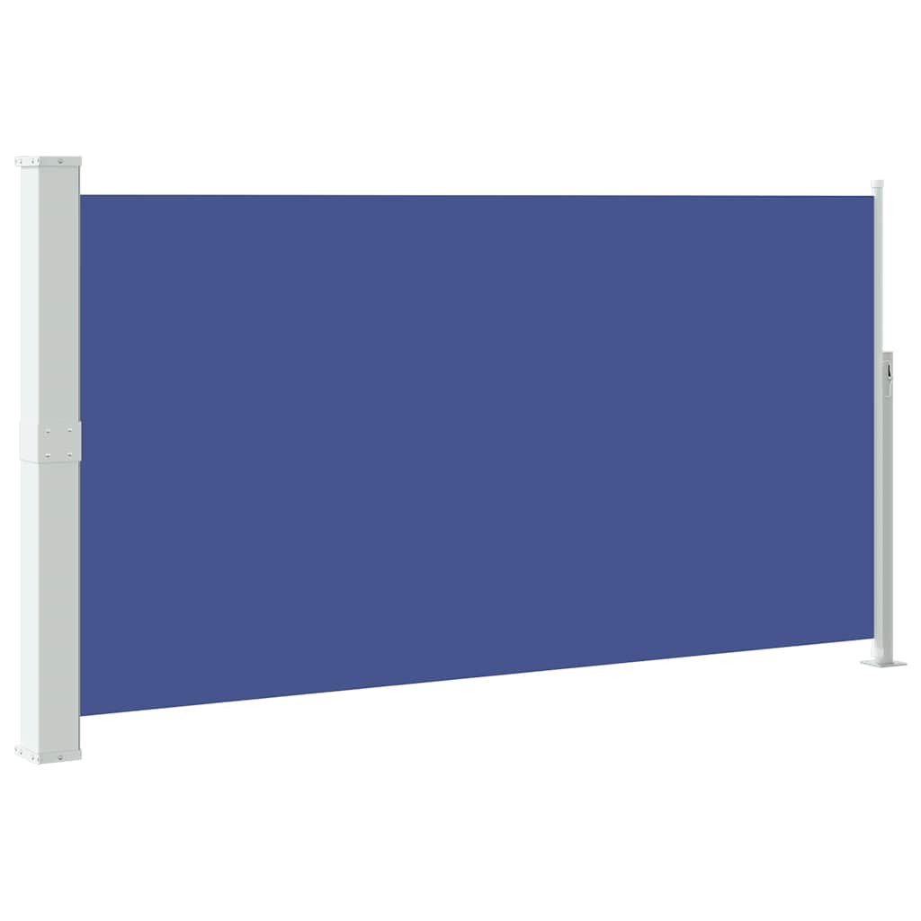 Uttrekkbar sidemarkise 170x300 cm blå