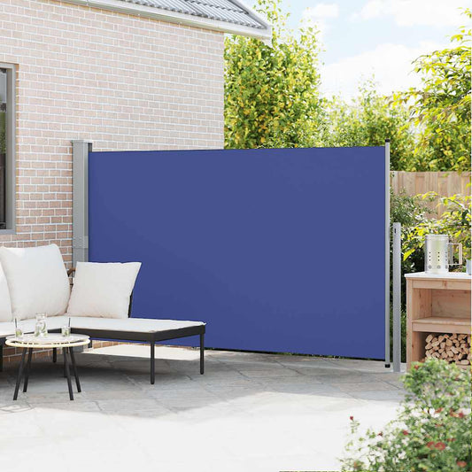 Uttrekkbar sidemarkise 170x300 cm blå