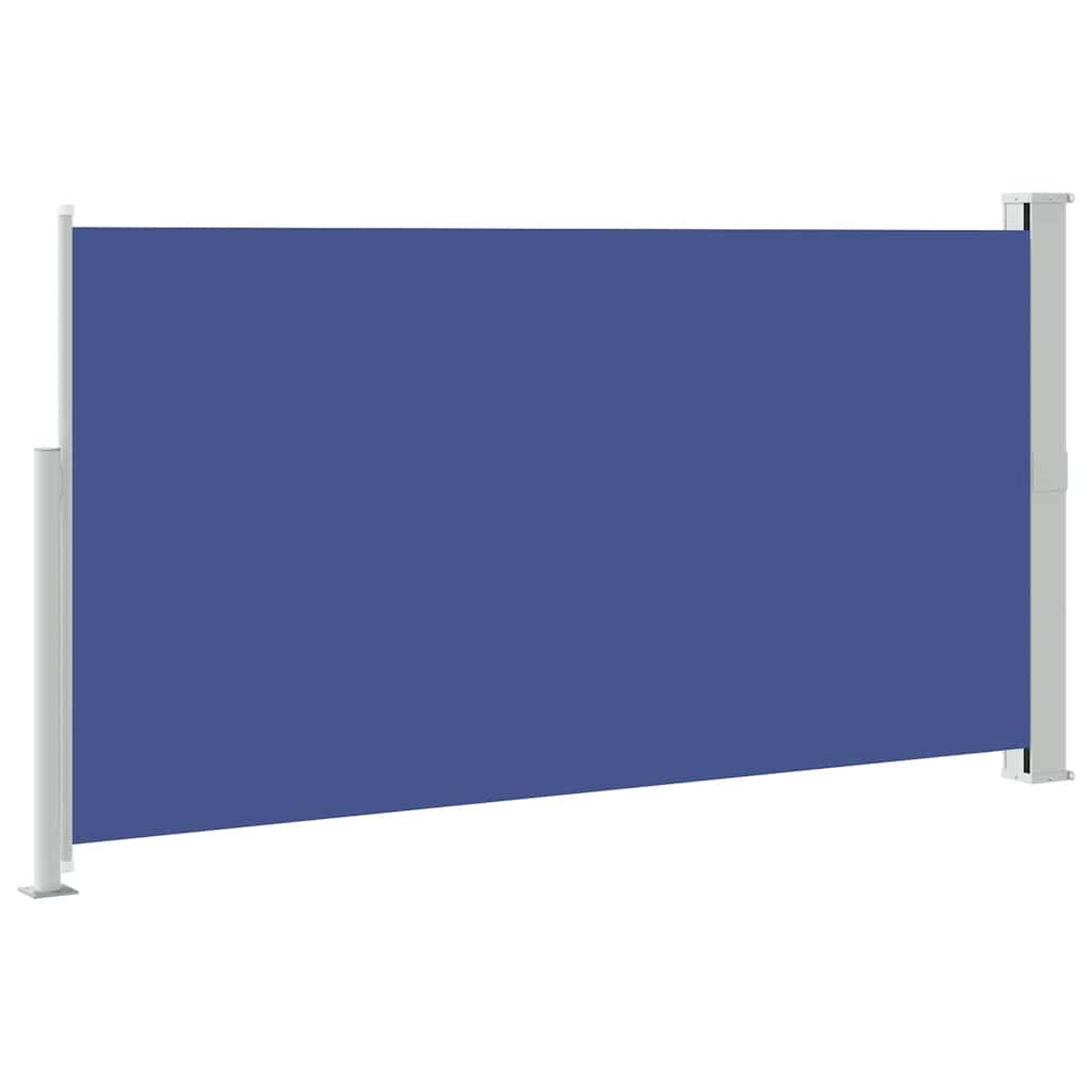 Uttrekkbar sidemarkise 170x300 cm blå