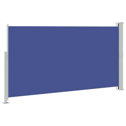 Uttrekkbar sidemarkise 170x300 cm blå