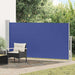 Uttrekkbar sidemarkise 170x300 cm blå