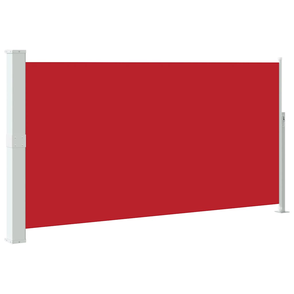 Uttrekkbar sidemarkise 170x300 cm rød