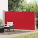 Uttrekkbar sidemarkise 170x300 cm rød