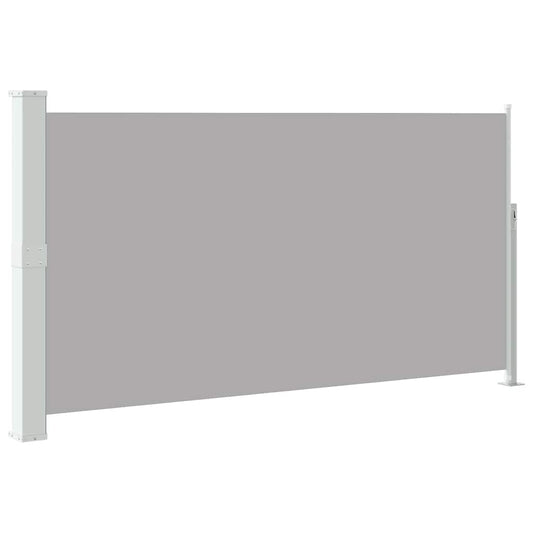 Uttrekkbar sidemarkise 170x300 cm grå