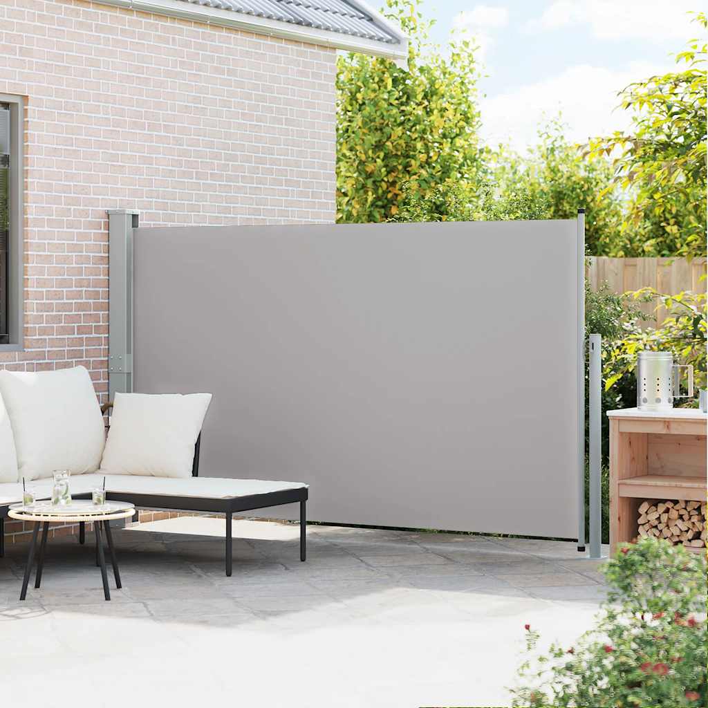 Uttrekkbar sidemarkise 170x300 cm grå