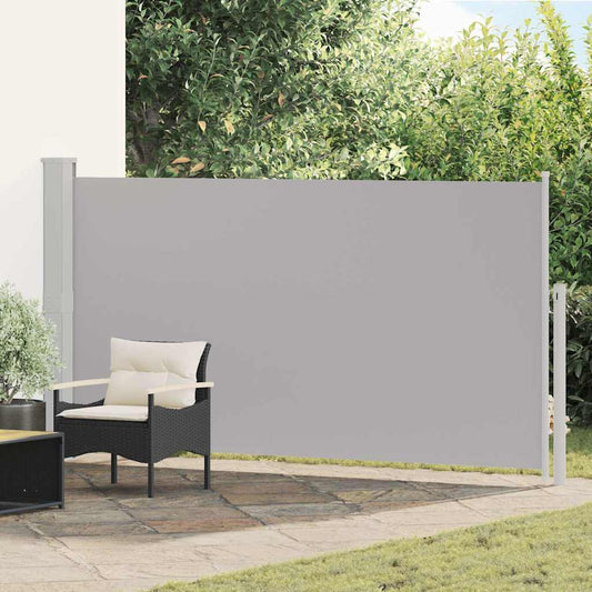 Uttrekkbar sidemarkise 170x300 cm grå