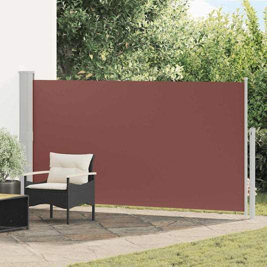 Uttrekkbar sidemarkise 170x300 cm brun