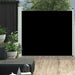 Uttrekkbar sidemarkise 100x300 cm svart