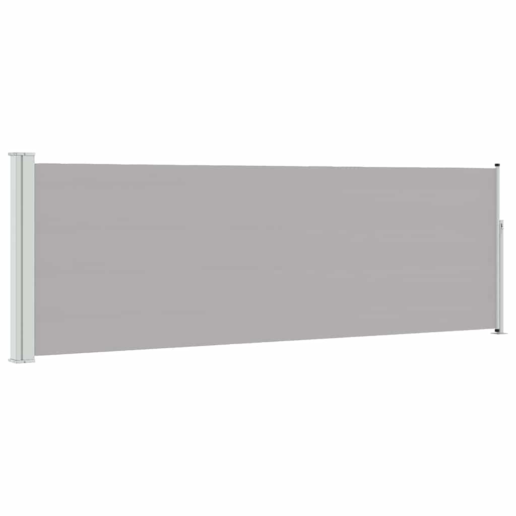 Uttrekkbar sidemarkise 100x300 cm grå vidaXL