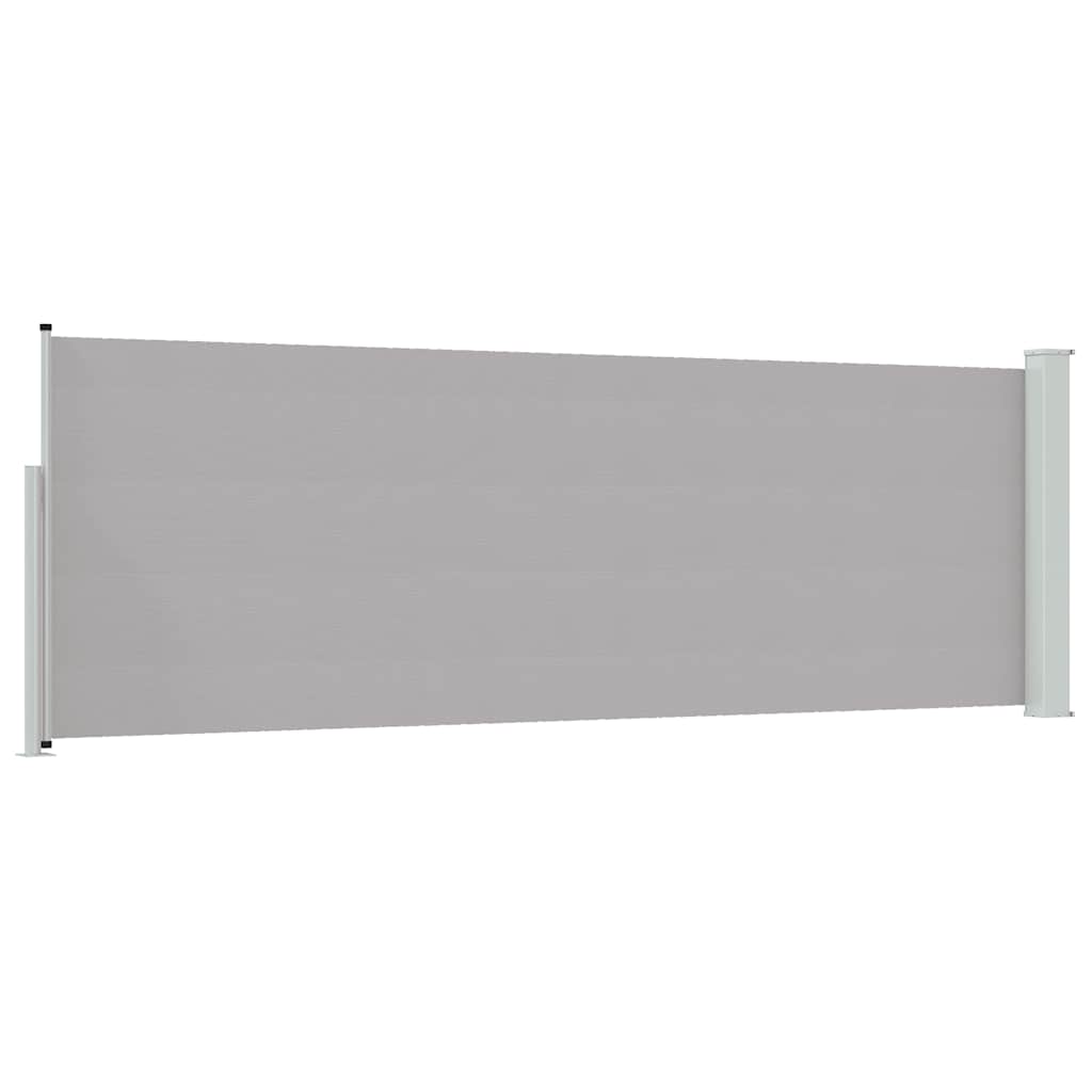 Uttrekkbar sidemarkise 100x300 cm grå vidaXL