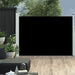 Uttrekkbar sidemarkise 100x500 cm svart
