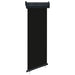 Sidemarkise for balkong 65x250 cm svart