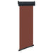 Sidemarkise for balkong 60x250 cm brun
