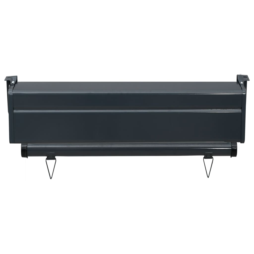 Sidemarkise for balkong 60x250 cm brun