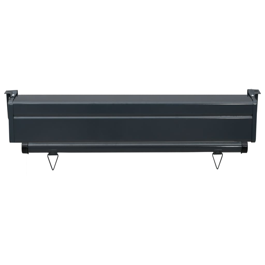 Sidemarkise for balkong 80x250 cm grå