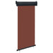 Sidemarkise for balkong 100x250 cm brun