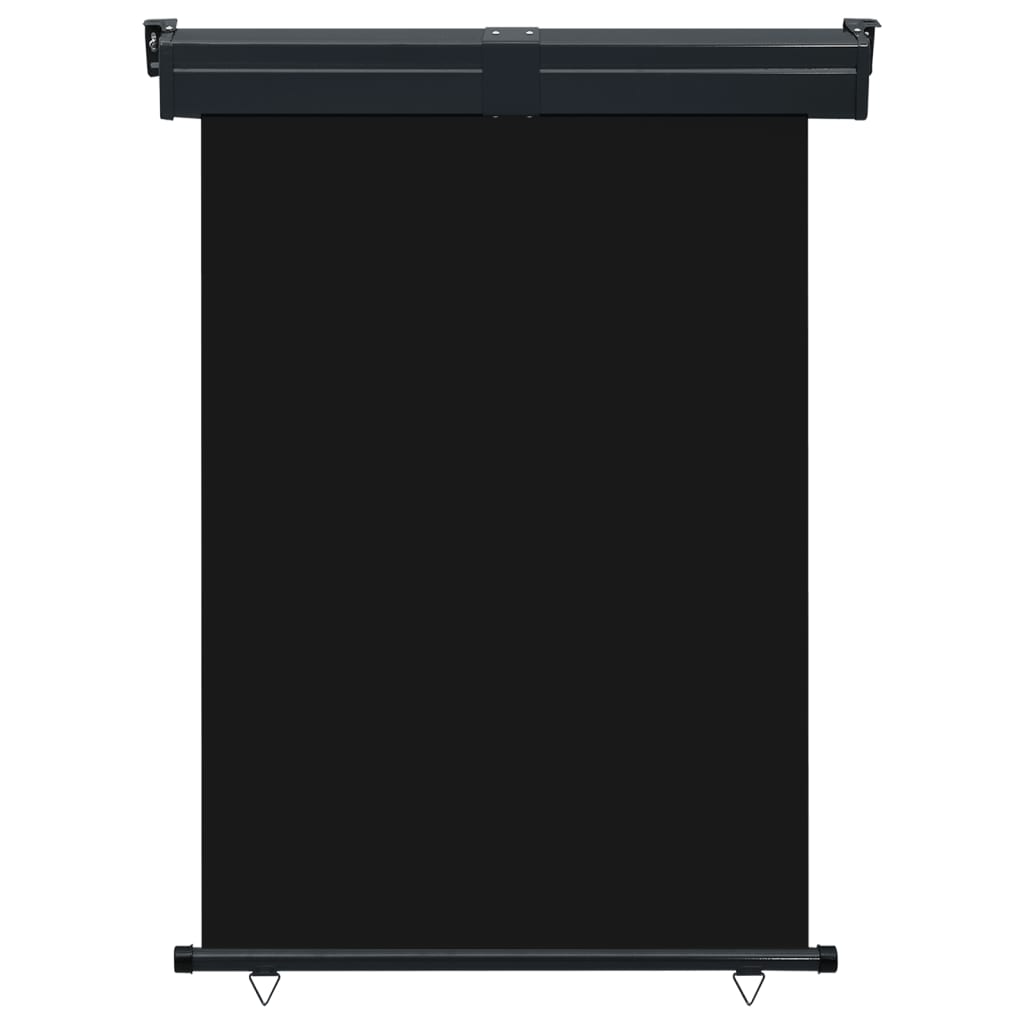 Sidemarkise for balkong 125x250 cm svart