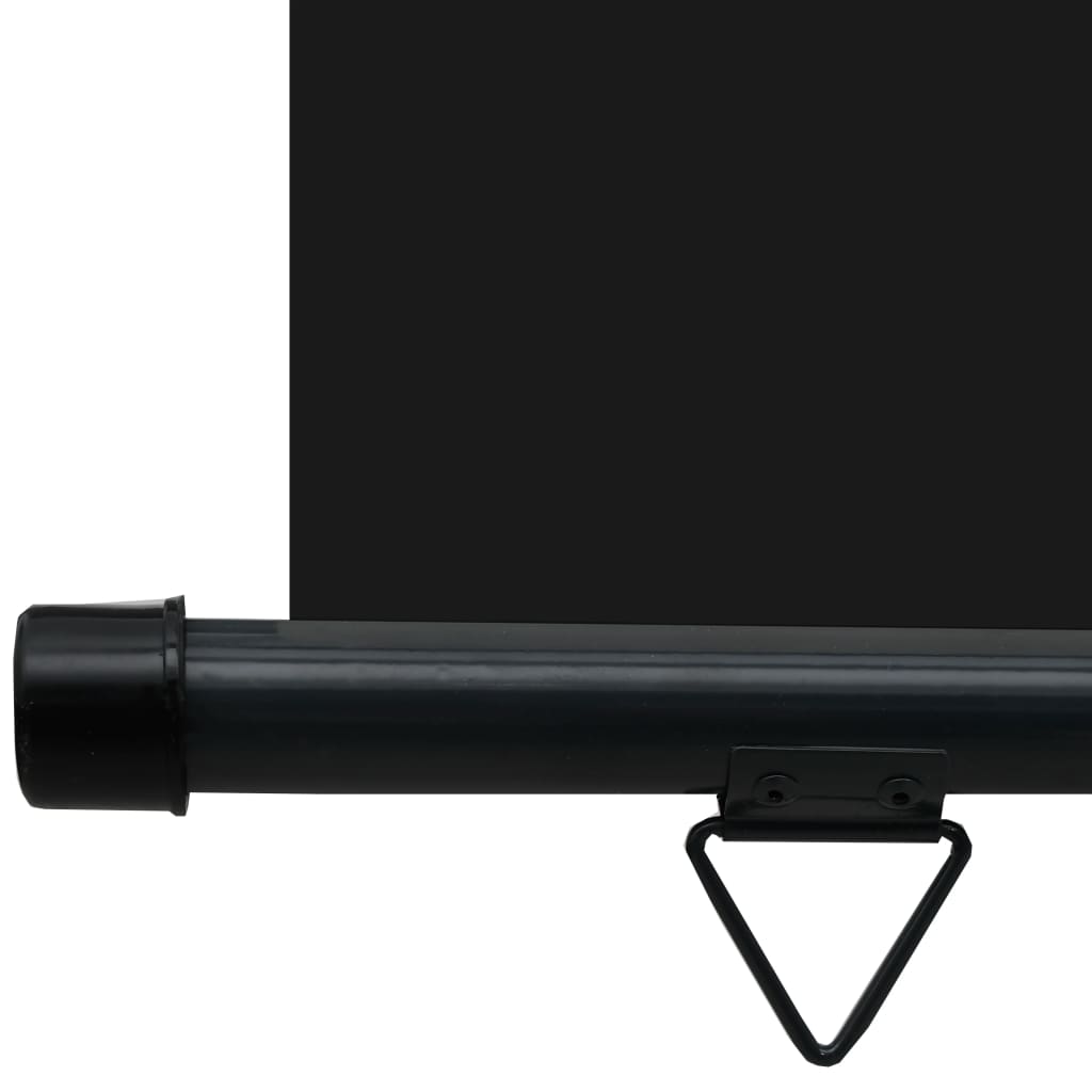 Sidemarkise for balkong 125x250 cm svart
