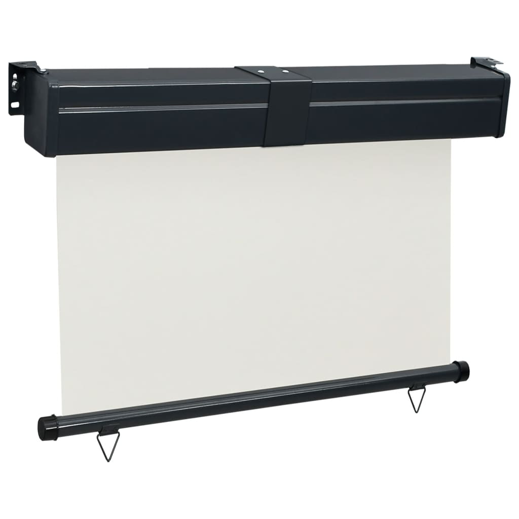 Sidemarkise for balkong 125x250 cm kremhvit