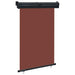 Sidemarkise for balkong 125x250 cm brun