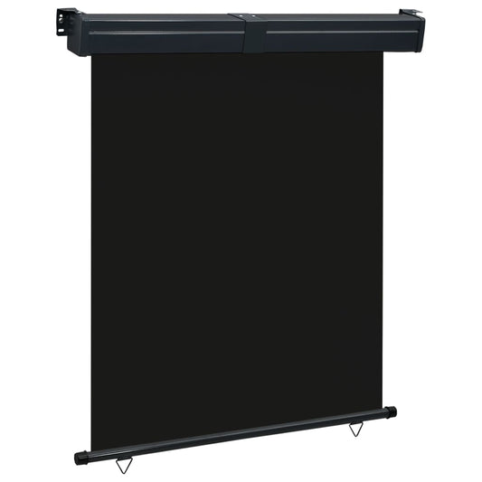 Sidemarkise for balkong 145x250 cm svart
