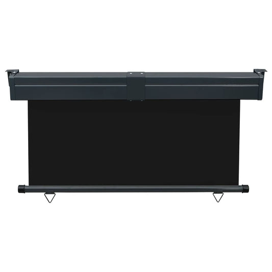 Sidemarkise for balkong 145x250 cm svart