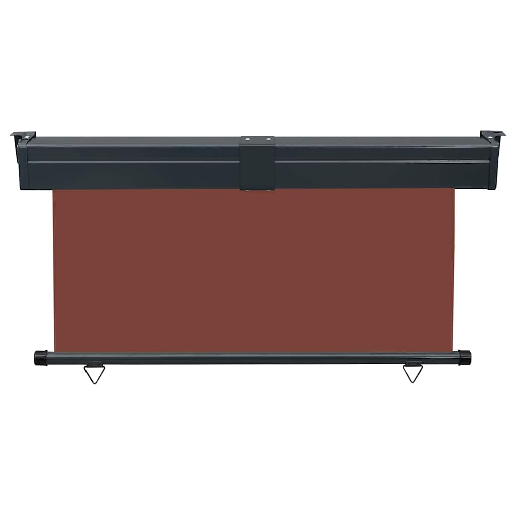 Sidemarkise for balkong 145x250 cm brun