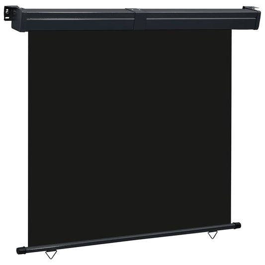 Sidemarkise for balkong 165x250 cm svart