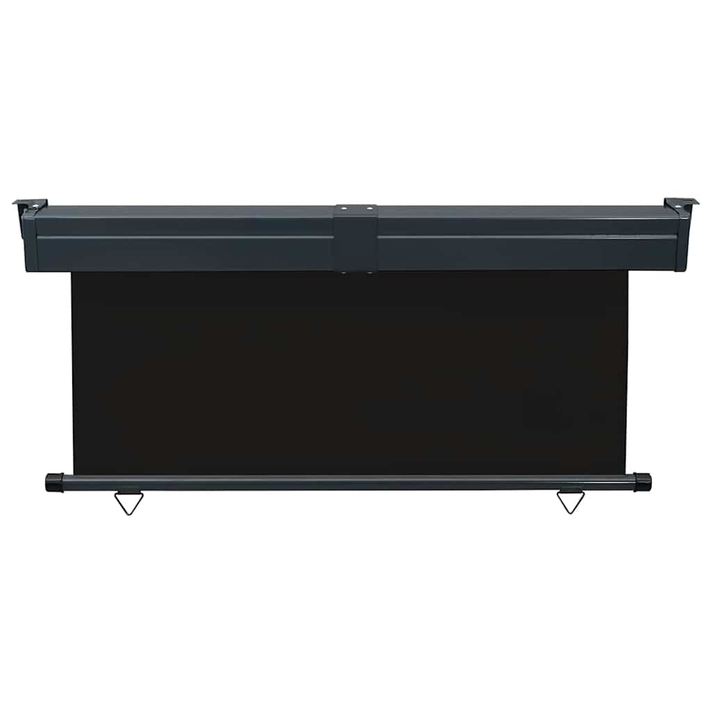 Sidemarkise for balkong 165x250 cm svart