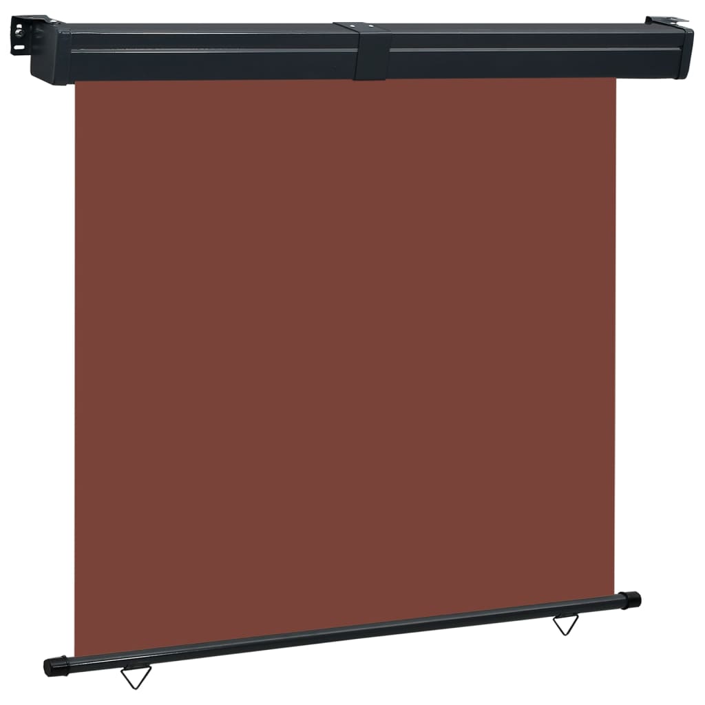 Sidemarkise for balkong 165x250 cm brun