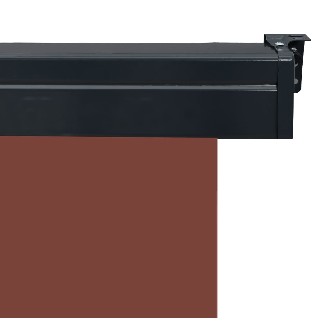 Sidemarkise for balkong 165x250 cm brun