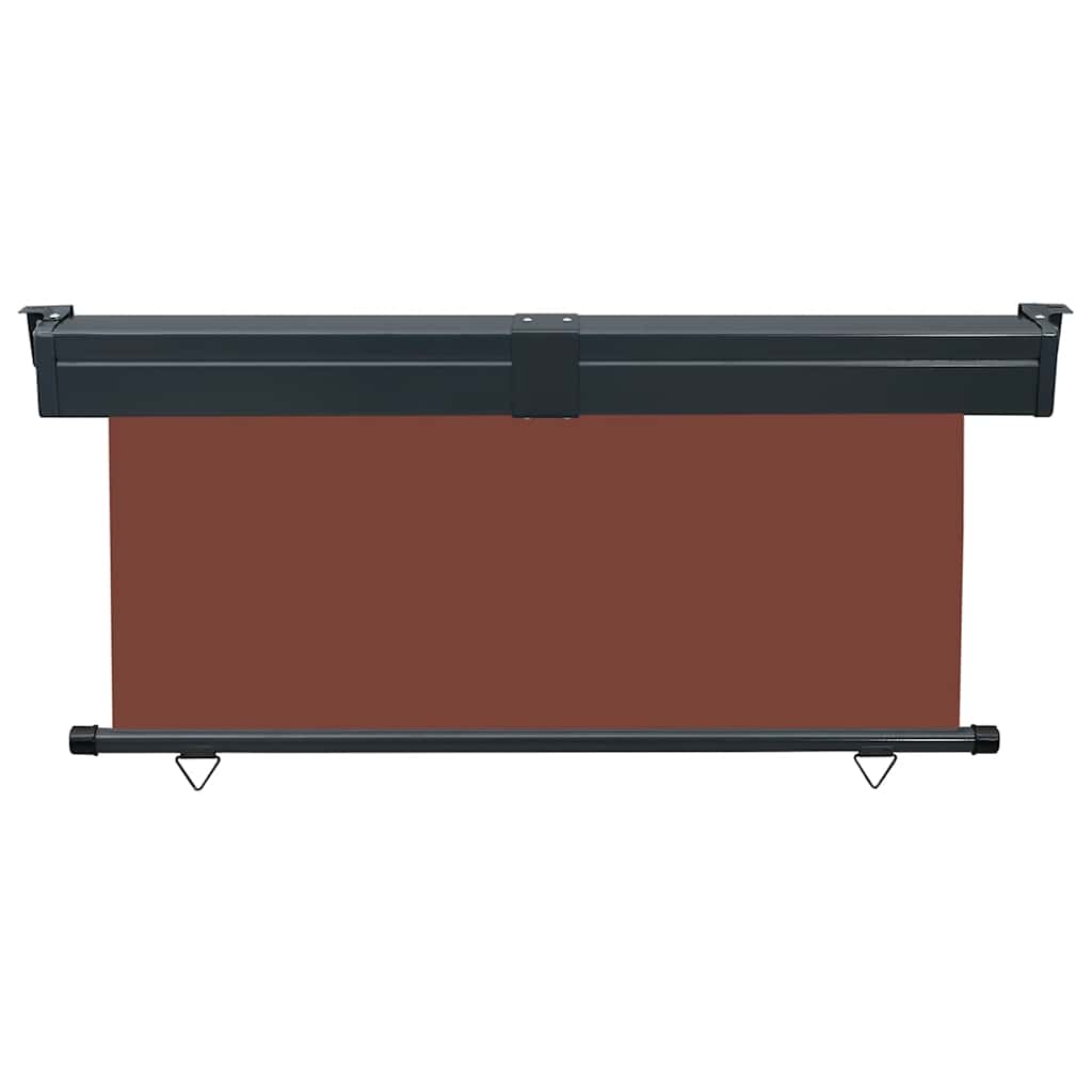 Sidemarkise for balkong 170x250 cm brun