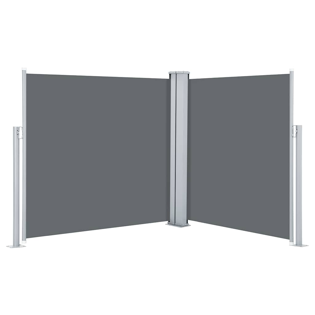 Uttrekkbar sidemarkise 100x600 cm antrasitt vidaXL